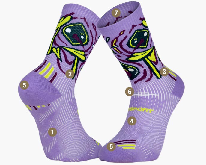 Socks Nhobi Brasil purple